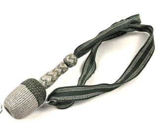 Troddel für Unteroffiziere der Wehrmacht, getragenes Stück