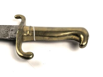 Preussen Kaiserreich, Faschinenmesser Modell 1864 U/M, Kammerstück, Klinge wackelt minimal