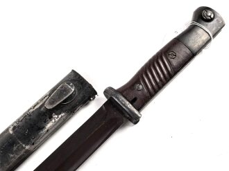 Seitengewehr M84/98 für k98 der Wehrmacht. Gebrauchtes Stück in gutem Gesamtzustand