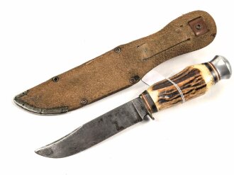 Deutschland nach 1945, jagdliches Messer " Bärentöter" , wohl für einen Jungen. Ungereinigtes Stück
