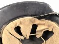 Stahlhelm Luftschutz, Hersteller Q64, Originallack, ungereinigtes Stück ohne emblem