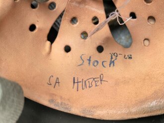 Stahlhelm Bundeswehr mit Flecktarnbezug. Kopfgrösse 57-61, gebraucht