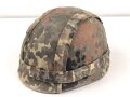 Stahlhelm Bundeswehr mit Flecktarnbezug. Kopfgrösse 57-61, gebraucht