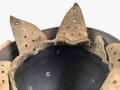 Tschechoslowakei 30iger Jahre, Stahlhelm Feuerwehr. Originallack, ungereinigtes Stück