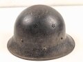 Tschechoslowakei 30iger Jahre, Stahlhelm Feuerwehr. Originallack, ungereinigtes Stück