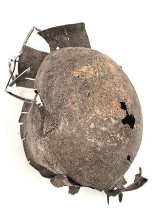 U.S. Army 2. Weltkrieg, Stahlhelm M1 , Schlachtfeldfund, ungereinigt