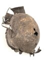 U.S. Army 2. Weltkrieg, Stahlhelm M1 , Schlachtfeldfund, ungereinigt