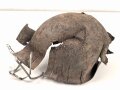 U.S. Army 2. Weltkrieg, Stahlhelm M1 , Schlachtfeldfund, ungereinigt