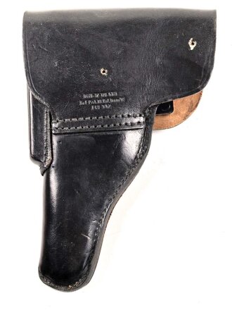 Bundeswehr, Pistolentasche 9mm Leder  P38, datiert 1967