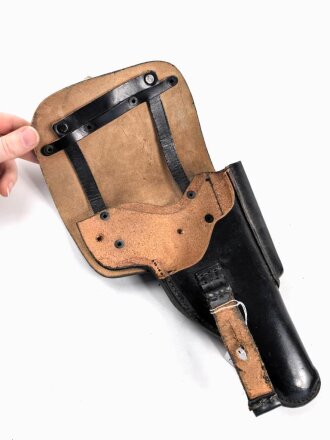 Bundeswehr, Pistolentasche 9mm Leder  P38, datiert 1967