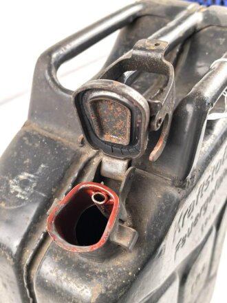 20 Liter Kraftstoff Kanister Wehrmacht, Hersteller rhs, datiert 1944. Leer, Originallack, ungereinigt, KEIN VERSAND NACH ÜBERSEE