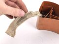Einschub / Unterteilung für  Koppeltasche rechts für Sanitätspersonal der Wehrmacht. Guter Zustand