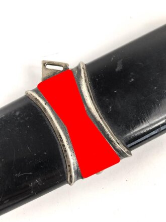 Scheide für einen SS Dienstdolch Modell 1936  " Kettendolch" Eiserne Scheide mit Nickelbeschlägen. Guter Gesamtzustand, ungereinigtes Stück