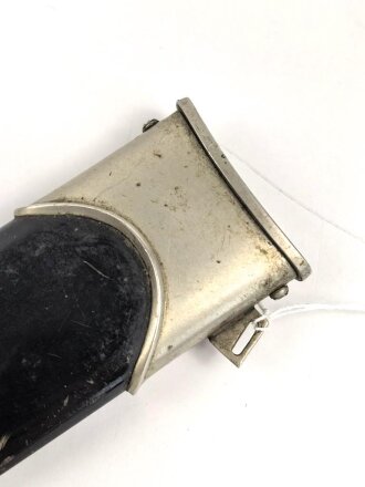 Scheide für einen SS Dienstdolch Modell 1936  " Kettendolch" Eiserne Scheide mit Nickelbeschlägen. Guter Gesamtzustand, ungereinigtes Stück