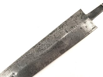Klinge für einen SS Dienstdolch Modell 1933. Hersteller RZM 1052/38. Verputztes Stück