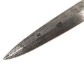 Klinge für einen SS Dienstdolch Modell 1933. Hersteller RZM 1052/38. Verputztes Stück