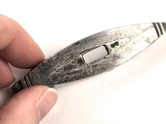 Unteres Schiffchen für einen Dienstdolch SA / SS oder NSKK ,  Aluminium. Original ?