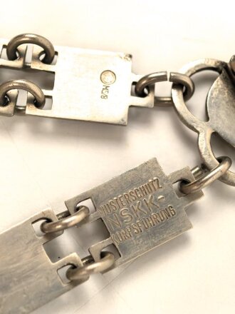 Scheide für einen NSKK Dienstdolch Modell 1936  " Kettendolch" Eiserne Scheide mund Kettenglieder. Guter Gesamtzustand, ungereinigtes Stück vom Hersteller M5/8 Assmann