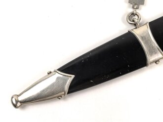 Scheide für einen NSKK Dienstdolch Modell 1936  " Kettendolch" Eiserne Scheide mund Kettenglieder. Guter Gesamtzustand, ungereinigtes Stück vom Hersteller M5/8 Assmann