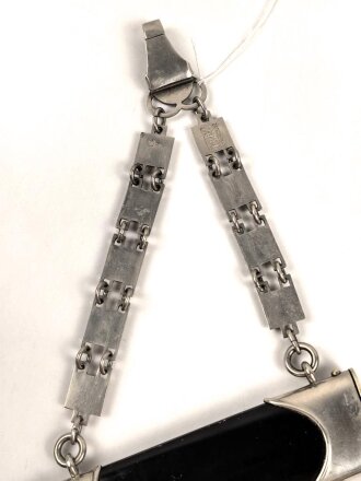 Scheide für einen NSKK Dienstdolch Modell 1936  " Kettendolch" Eiserne Scheide mund Kettenglieder. Guter Gesamtzustand, ungereinigtes Stück vom Hersteller M5/8 Assmann