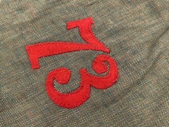 1. Weltkrieg, Überzug für eine Pickelhaube Landwehr Infanterie Regiment 73. Sehr guter Zustand