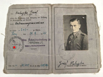 Wehrmachts-Führerschein für einen...