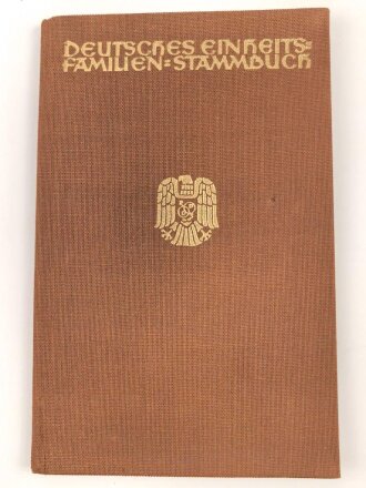 Deutsches Einheits-Familienstammbuch einer Familie aus Echterdingen Kreis Esslingen, datiert 1945