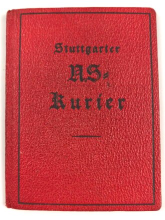 Stuttgarter NS-Kurier "Bezugs-Quittungsbuch"...