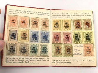 Stuttgarter NS-Kurier "Bezugs-Quittungsbuch" Bezieher set 1934