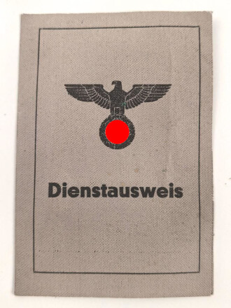 Württembergisches Wirtschaftsministerium Suttgart "Dienstausweis" einer Kanzleiangestellten, datiert 1944