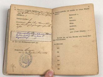 Bayern, Militärpaß für einen 1895 beim Pionier Bataillon 2 eingetretenen Pirmasenser. Im 1. Weltkrieg bei der 1.Landwehr Pionier Kompanie an den Stellungskämpfen in Lothringen teilgenommen.