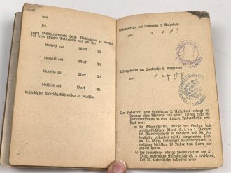 Bayern, Militärpaß für einen 1895 beim Pionier Bataillon 2 eingetretenen Pirmasenser. Im 1. Weltkrieg bei der 1.Landwehr Pionier Kompanie an den Stellungskämpfen in Lothringen teilgenommen.