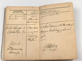 Bayern, Militärpaß für einen 1895 beim Pionier Bataillon 2 eingetretenen Pirmasenser. Im 1. Weltkrieg bei der 1.Landwehr Pionier Kompanie an den Stellungskämpfen in Lothringen teilgenommen.