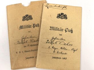 Bayern,  Militärpaß mit Hülleeines...