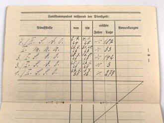 Reichsmarine Militärpaß, eingetreten 1924 bei 7. Kompanie Schiffstammdivision der Ostsee. Schießauszeichnung für Gewehr Stufe 1,
