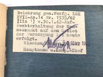 Soldbuch Luftwaffe, ausgestellt 25.8.1939 bei Stabskompanie Luftpark Eschwege.
