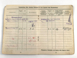 Soldbuch Luftwaffe, ausgestellt 25.8.1939 bei Stabskompanie Luftpark Eschwege.