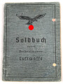 Soldbuch Luftwaffe, ausgestellt 25.8.1939 bei Stabskompanie Luftpark Eschwege.