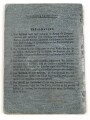 Soldbuch Luftwaffe, ausgestellt 25.8.1939 bei Stabskompanie Luftpark Eschwege.