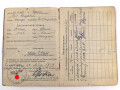 Soldbuch Luftwaffe, ausgestellt 25.8.1939 bei Stabskompanie Luftpark Eschwege.