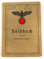 Soldbuch Heer , ausgestellt am 28.8.1939 bei Stab Infanterie Regiment 212. Herzleiden, daher wenige Einträge