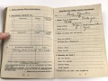 Soldbuch Heer , ausgestellt am 28.8.1939 bei Stab Infanterie Regiment 212. Herzleiden, daher wenige Einträge