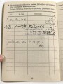Soldbuch Heer , ausgestellt am 28.8.1939 bei Stab Infanterie Regiment 212. Herzleiden, daher wenige Einträge