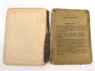 Soldbuch Heer, ausgestellt am 7.8.1939 bei Artillerie Regiment 10.