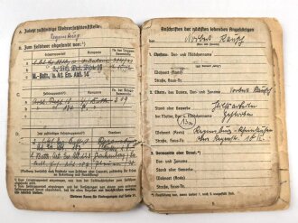 Soldbuch Heer, ausgestellt am 7.8.1939 bei Artillerie Regiment 10.