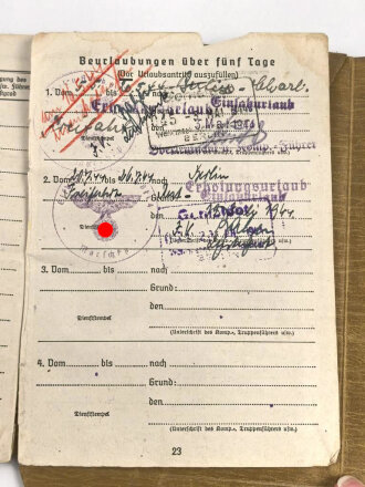 Soldbuch Heer eines Eisenbahn Pionier