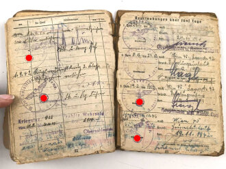 Soldbuch eines Infanteristen.