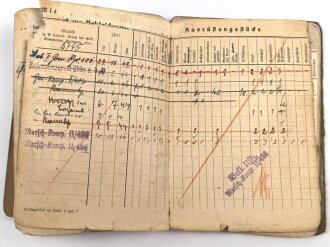 Soldbuch eines Infanteristen.