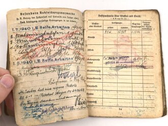 Soldbuch eines Infanteristen.