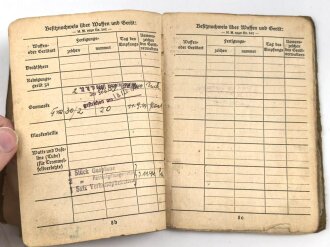 Soldbuch eines Infanteristen.